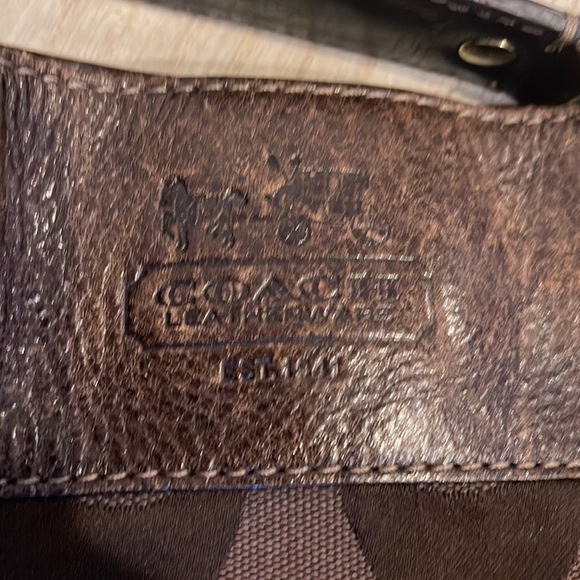 Coach boho brown shoulder bag - Picture 10 of 10